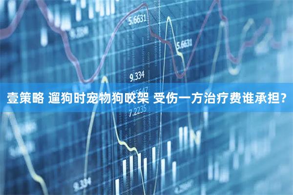 壹策略 遛狗时宠物狗咬架 受伤一方治疗费谁承担？