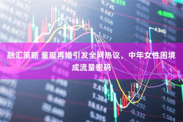 融汇策略 董璇再婚引发全网热议，中年女性困境成流量密码